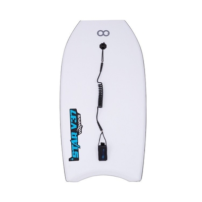 Robusto e durável 37 polegadas WOOWAVE Bodyboard para surf Design profissional em cinza