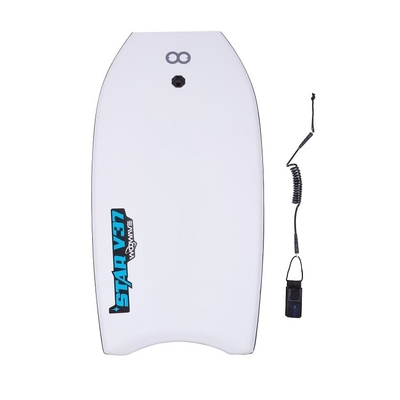 Robusto e durável 37 polegadas WOOWAVE Bodyboard para surf Design profissional em cinza