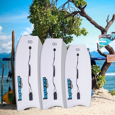 Robusto e durável 37 polegadas WOOWAVE Bodyboard para surf Design profissional em cinza