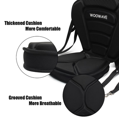 1.72 kg Peso do pacote WOOWAVE Assento de paddleboard Assento de barco de pesca com saco
