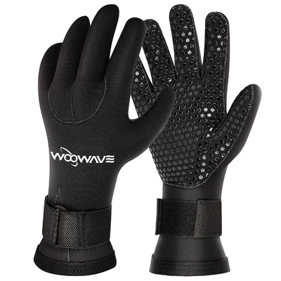 Luvas térmicas de surf de 5 dedos de 3 mm de neoprene antiderrapante para mergulho e pesca de lança