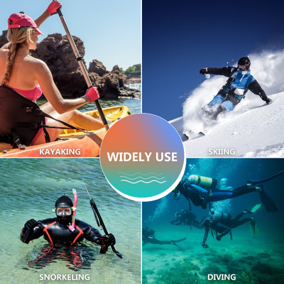 Luvas térmicas de surf de 5 dedos de 3 mm de neoprene antiderrapante para mergulho e pesca de lança
