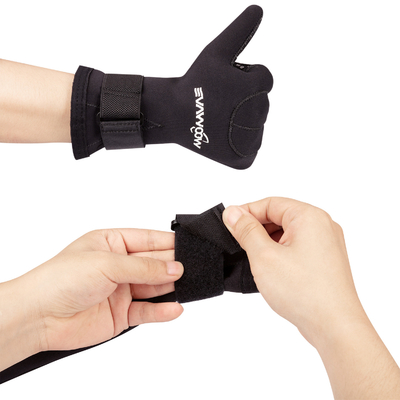 Luvas térmicas de surf de 5 dedos de 3 mm de neoprene antiderrapante para mergulho e pesca de lança