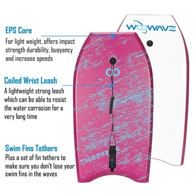Corpo de espuma de 36' com trela e nadadeira Inicial Nível 1.42lbs profissional WOOWAVE