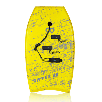 Cor personalizada e design de logotipo Amarelo 33 polegadas bodyboard para surf em lagos rios