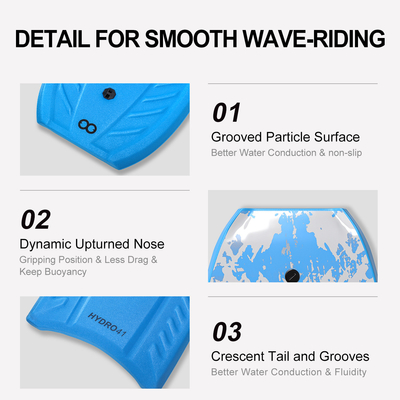 Corpo de surfboard personalizável Corpo de surfboard com trela 3lbs Peso do tabuleiro Material HDPE