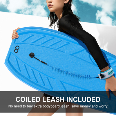 Corpo de surfboard personalizável Corpo de surfboard com trela 3lbs Peso do tabuleiro Material HDPE