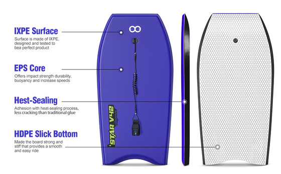 Woowave Custom Surfing Bodyboard 42&quot; Bodyboard para adultos