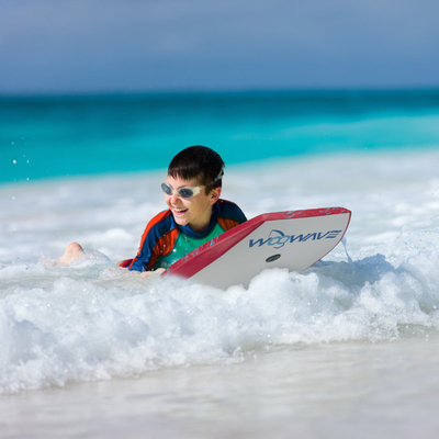 Bodyboard de surf de 36 polegadas com trela e nadadeiras Feito de EPS PP PE espuma HDPE
