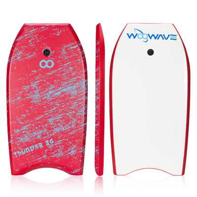 Bodyboard de surf de 36 polegadas com trela e nadadeiras Feito de EPS PP PE espuma HDPE