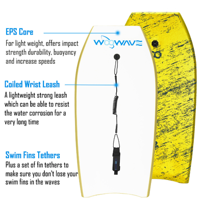 41' Tabuleiros de surf para adultos Tabuleiro Peso 1,62lbs Borda espessura 1,96 polegadas Design personalizado